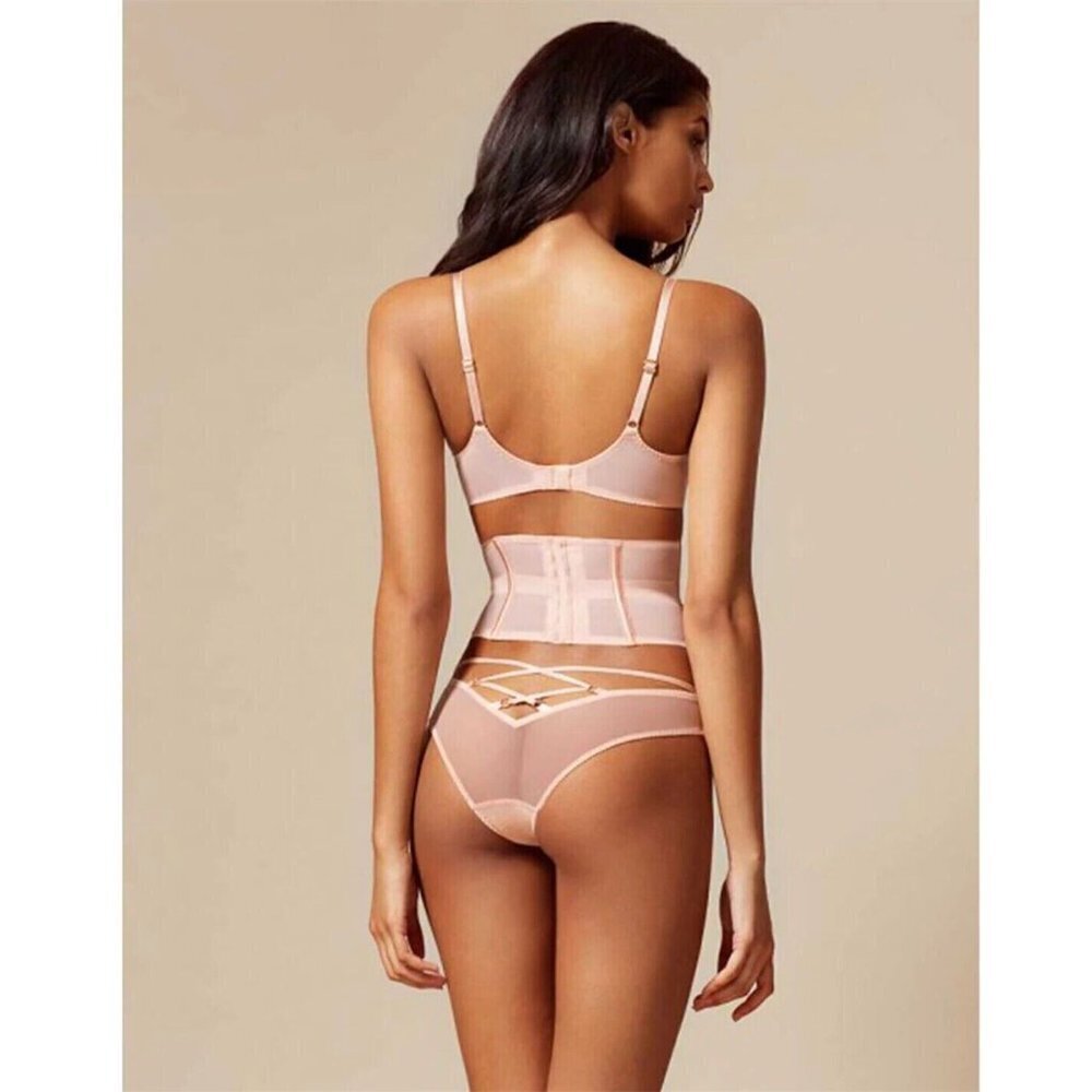 Agent Provocateur Essie Nude 2-piece Set: Bra 34DD/ Brief AP2 Small - Picture 8 of 15